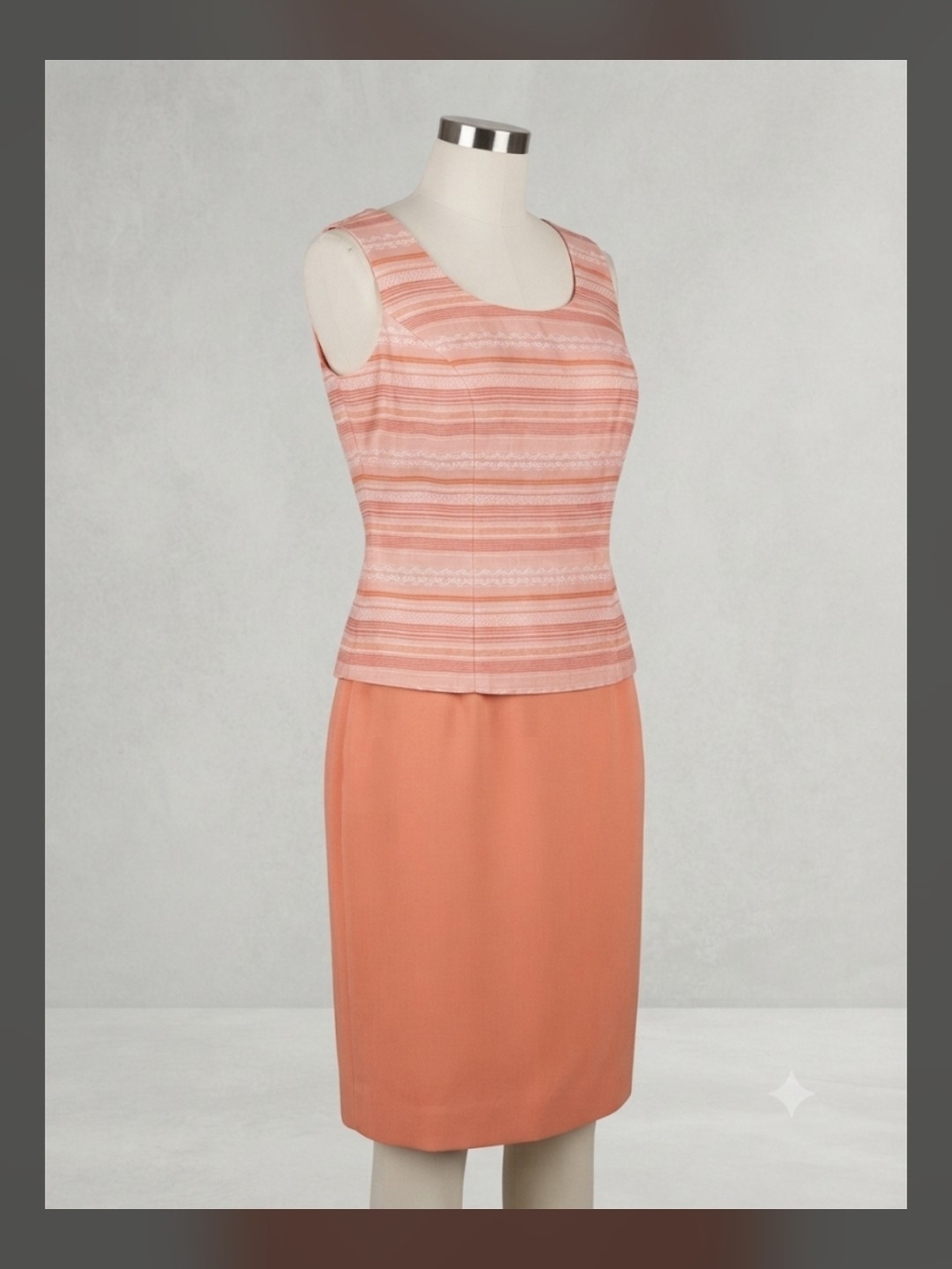K Studio Coral Two-Piece Pencil Skirt Set